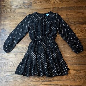 Draper James Black and White Polka Dot Women’s Dress